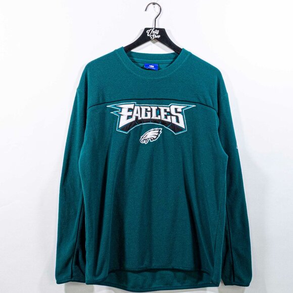 Philadelphia Eagles NFL Fleece Pullover Reebok Football Medium Y2K Sports - Picture 1 of 8